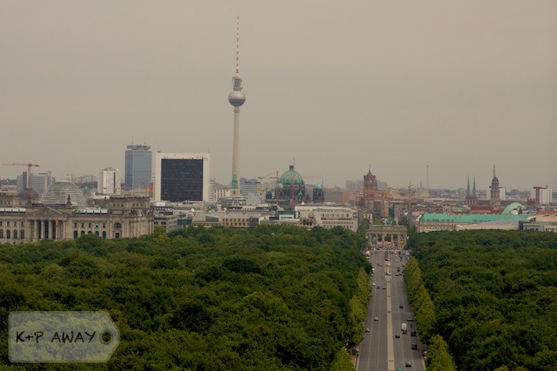 Berlin panorama from Tiergarten