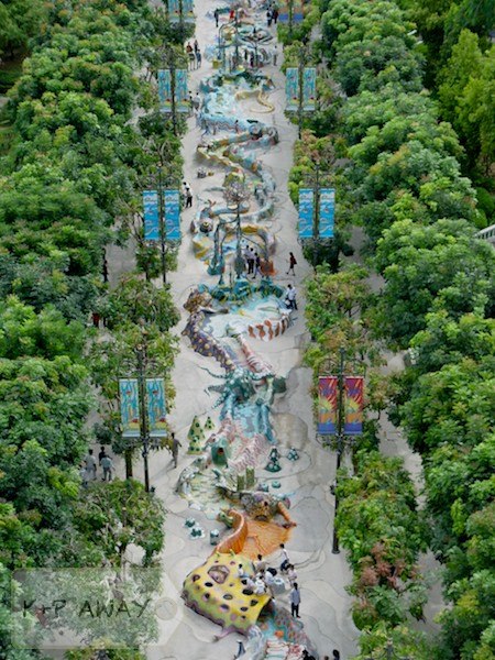 Sentosa park from Merlion