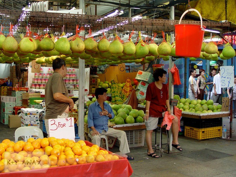 Fruit market in Singapore