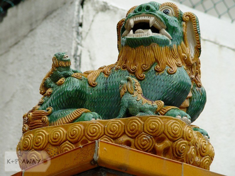 Lion family - temple decoration