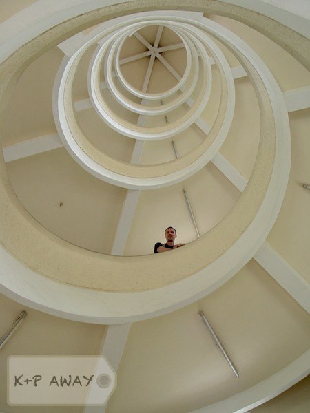 Climbing the pagoda in Chinese gardens